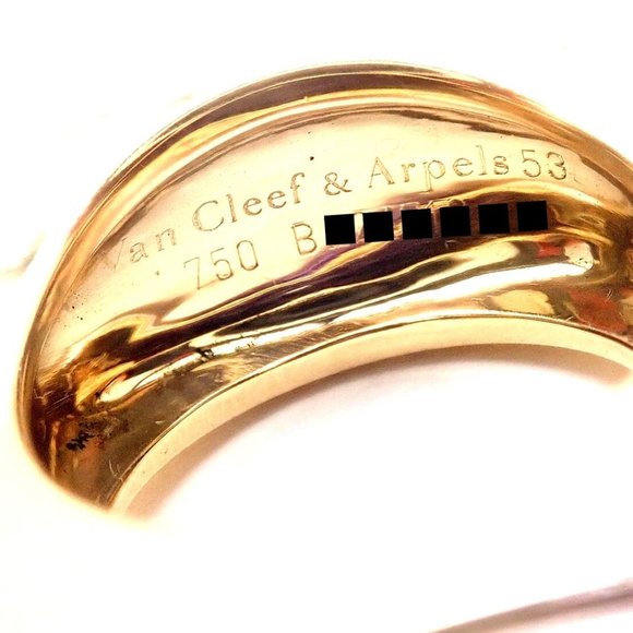 Rare! Authentic Van Cleef & Arpels 18k Yellow Gold Diamond Large Amethyst Ring - Picture 12 of 12